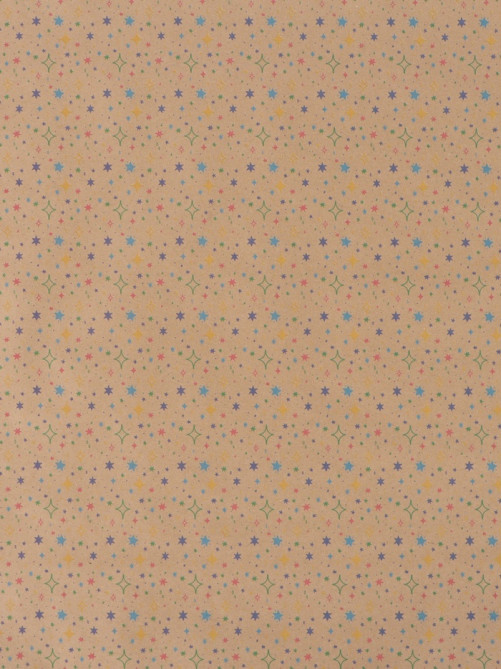 Бумага упаковочная крафт «Искры», 70×100 см