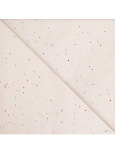 Бумага упаковочная тишью, «Конфетти», белая, 50×66 см