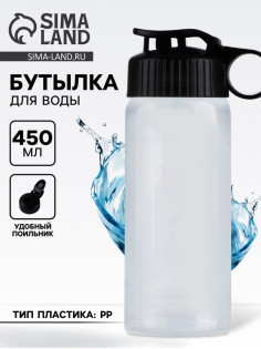 Бутылка для воды пластиковая «Вид 1», 450 мл