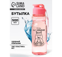 Бутылка для воды пластиковая «Капибара», 500 мл
