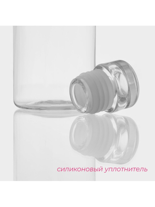 Бутылка для воды Доляна, 500 мл, 6×6×22.5 см, полистирол, цвет прозрачный