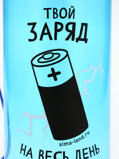 Бутылка для воды пластиковая «Заряд», 500 мл