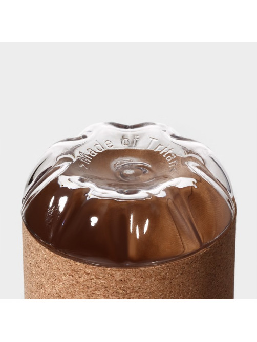 Бутылка для воды Magistro Cork, с элементами пробки, 610 мл, 7.5×7.5×22 см, пластик