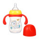 Бутылочка для кормления Крошка Я Baby time collection, широкое горло, от 6 мес., 240 мл, красная