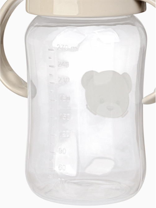 Поильник - непроливайка Baby Bear с силиконовым носиком, 270 мл., бежевый Mum&Baby