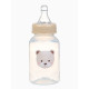 Бутылочка для кормления, новогодняя, Bear, 150 мл, цилиндр, бежевый Mum&Baby