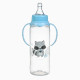 Бутылочка для кормления Крошка Я Lovely baby от 3 мес., 250 мл, с ручками, цилиндр, голубой