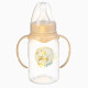 Бутылочка для кормления, новогодняя, Little Baby, классическое горло, с ручками, от 0 мес., 150 мл., цилиндр, M&B
