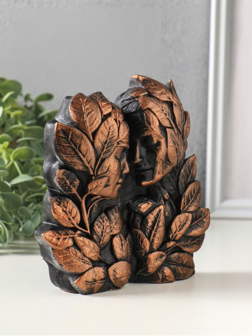 Фигурка «Чувства», 14×13×3 см, под бронзу винтаж