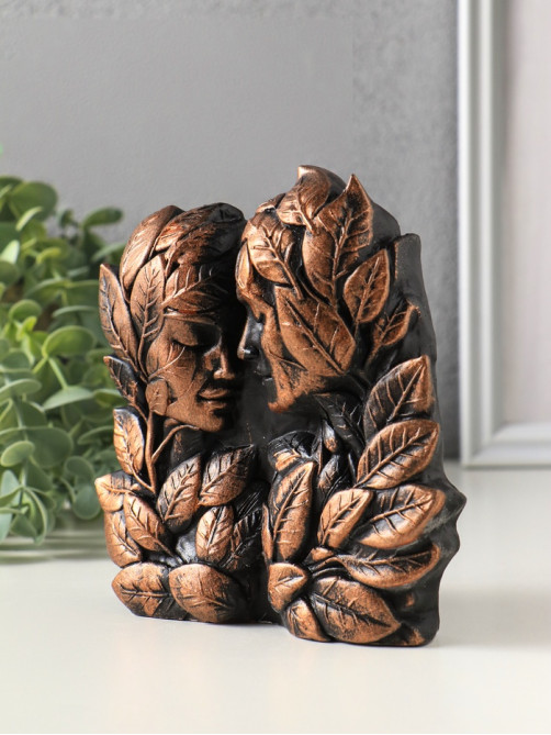 Фигурка «Чувства», 14×13×3 см, под бронзу винтаж