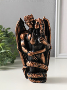 Фигурка «Искушение», 18×10×6 см, чёрная с бронзой
