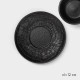 Кофейная пара Magistro Black style, 2 предмета: чашка 100 мл, блюдце d=12 см, фарфор, чёрная