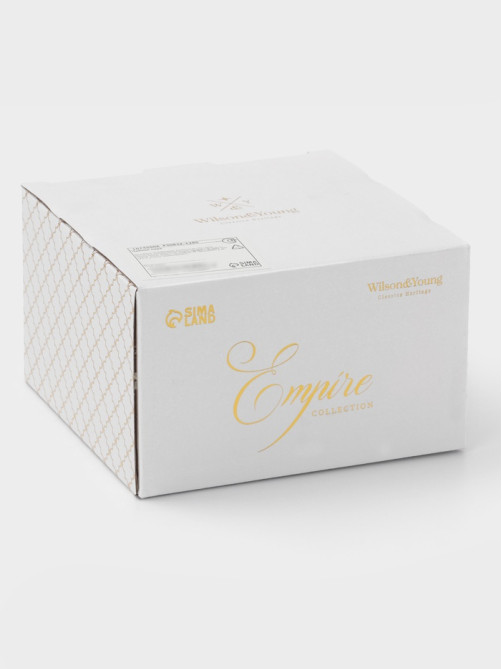 Чайная пара WY Empire, чашка 250 мл, блюдце d=10.4 см, фарфор, белая