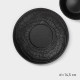Чайная пара Magistro Black style, 2 предмета: чашка 200 мл, блюдце d=14.5 см, фарфор, чёрная