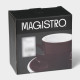 Кофейная пара Magistro Coffee time, 2 предмета: чашка 180 мл, блюдце d=14.5 см, фарфор, коричневый