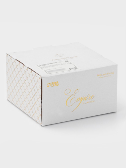 Кофейная пара WY Empire, чашка 100 мл, блюдце d=6.8 см, фарфор, белый