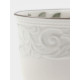 Чайная пара WY Floral Laceware, 2 предмета: чашка 300 мл, блюдце d=15 см, фарфор, белая, серая