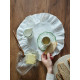 Чайная пара WY Bloomware, 2 предмета; чашка 220 мл, блюдце 15 см, фарфор, белая, зелёная