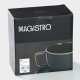 Чайная пара Magistro Fog, 2 предмета: чашка 250 мл, блюдце d=14 см, фарфор, серая