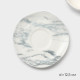 Чайный сервиз Magistro Real Marble, 2 персоны, 4 предмета: 2 чашки 120 мл, 2 блюдца d=12.5 см, фарфор, белый, серый