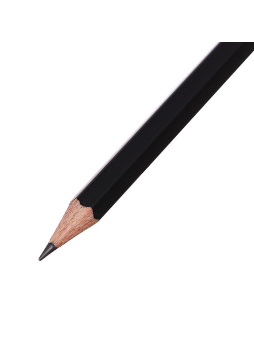 Карандаш художественный Calligrata TOP, чернографитный, 3B, шестигранный