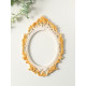 Рамка для фото 10×15 см, панно, картин «Барокко», (внешний размер 29×20 см), белый с позолотой