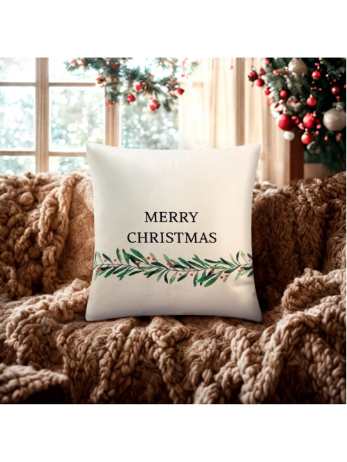 Наволочка декоративная новогодняя «Этель. Merry Christmas», 40×40 (±4) см, 100% хлопок