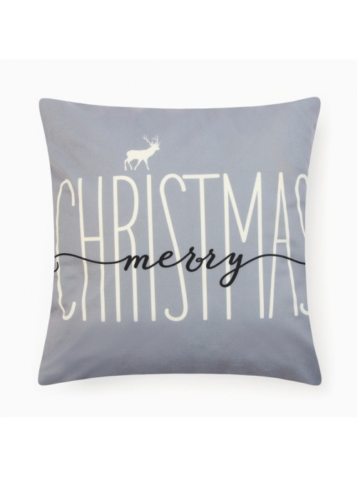 Набор декоративных новогодних наволочек «Этель. Hello, winter» 40×40 см, 4 штуки, велюр