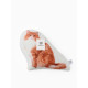 Подушка декоративная «Этель» Ginger cat, 40×33 см, велюр