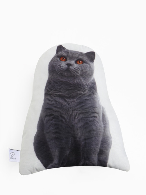 Подушка декоративная «Этель» Scottish cat, 40×33 см, велюр
