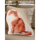 Подушка декоративная «Этель» Ginger cat, 40×33 см, велюр