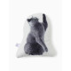 Подушка декоративная «Этель» Playful cat, 40×33 см, велюр