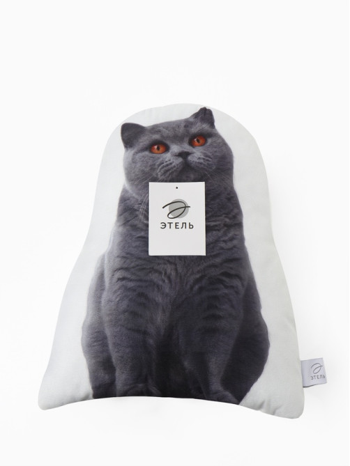Подушка декоративная «Этель» Scottish cat, 40×33 см, велюр