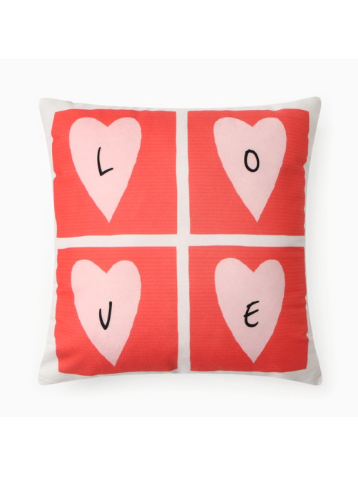 Подушка декоративная «Этель» Love, 40×40 см, велюр