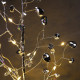 Светодиодный куст «Капли росы» 45×30×3 см, 20 LED, постоянное свечение, от батареек CR2032×2, свечение тёплое белое