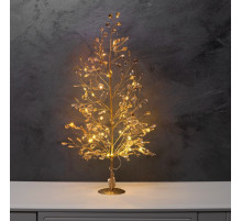 Фигура светодиодная «Застывшие кристаллы» 55×30×3 см, 20 LED, от батареек CR2032×2, свечение тёплое белое