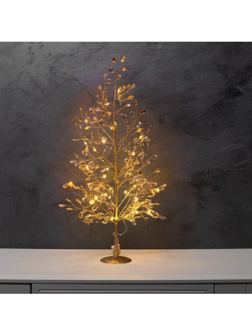 Фигура светодиодная «Застывшие кристаллы» 55×30×3 см, 20 LED, от батареек CR2032×2, свечение тёплое белое