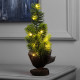 Фигура светодиодная «Ель» 30×13×13 см, 10 LED, от батареек AG13×3, свечение тёплое белое