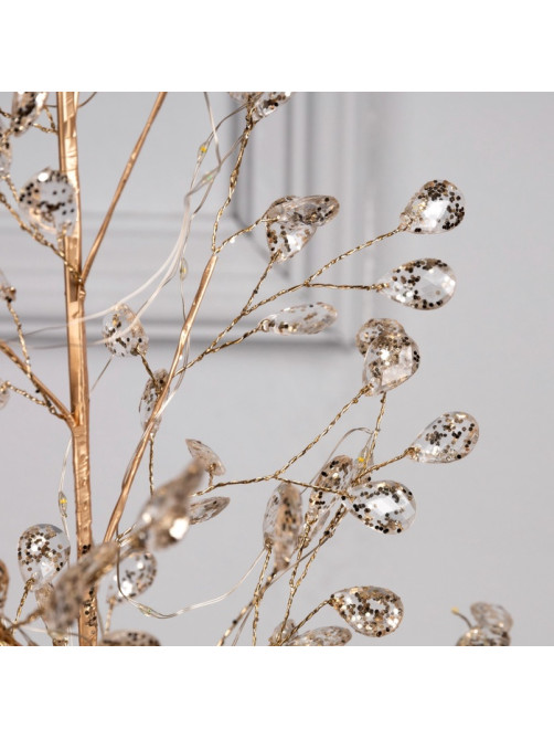 Фигура светодиодная «Застывшие кристаллы» 55×30×3 см, 20 LED, от батареек CR2032×2, свечение тёплое белое