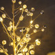 Светодиодный куст «Капли росы» 35×26×3 см, 10 LED, постоянное свечение, от батареек CR2032×2, свечение тёплое белое