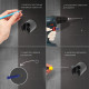 Держатель для душевой лейки ZEIN Z95, нерегулируемый, черный