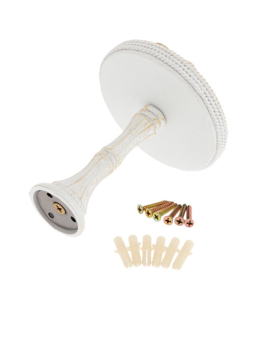 Держатель для штор CAPPIO KS038, d=11 см, белый с золотом, 2 шт.