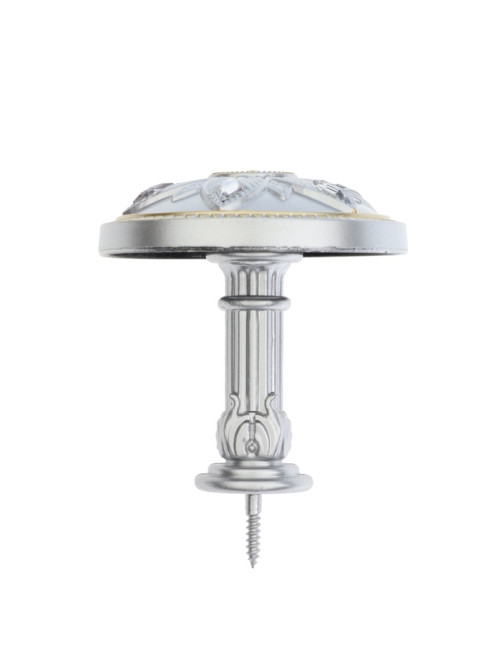 Держатель для штор CAPPIO KS032, d=98 мм, цвет серебро с золотом, 2 шт.