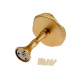 Держатель для штор CAPPIO KS036, d=9.5 мм, цвет золото, 2 шт.