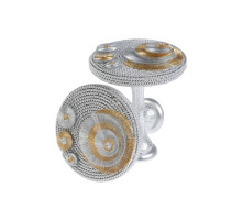 Держатель для штор CAPPIO KS038, d=11 см, цвет серебро золото, 2 шт.