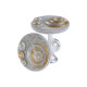 Держатель для штор CAPPIO KS038, d=11 см, цвет серебро золото, 2 шт.