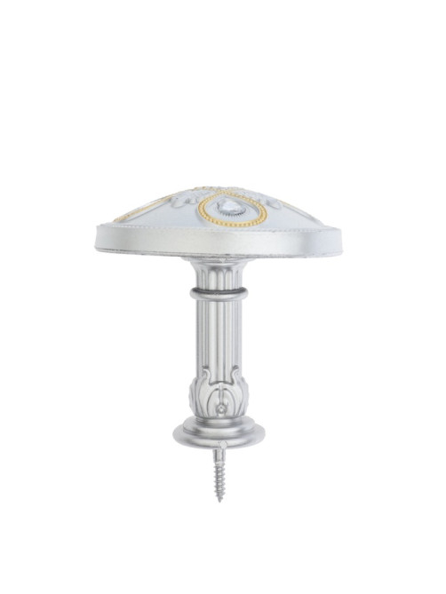 Держатель для штор CAPPIO KS033, d=98 мм, цвет серебро с золотом, 2 шт.