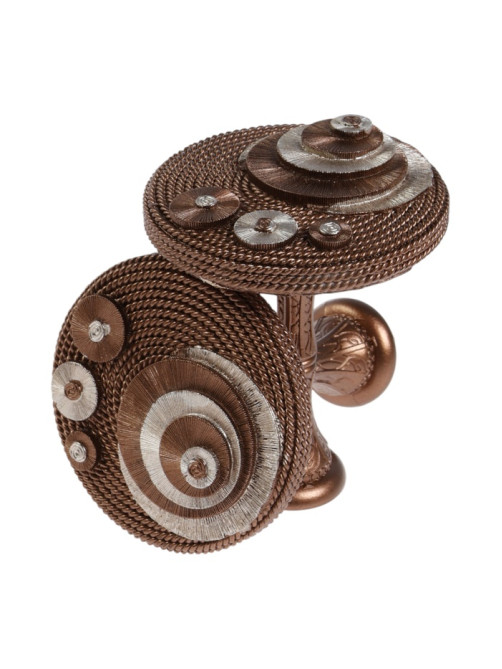 Держатель для штор CAPPIO KS038, d=11 см, цвет бронза с серебром, 2 шт.