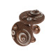 Держатель для штор CAPPIO KS038, d=11 см, цвет бронза с серебром, 2 шт.