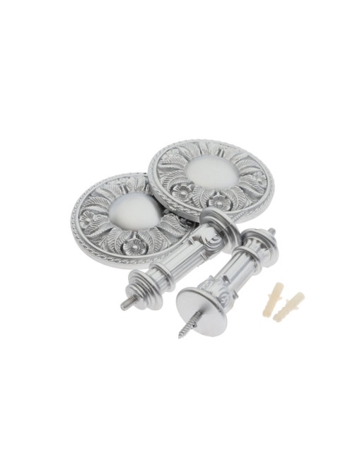 Держатель для штор CAPPIO KS031, d=95 мм, цвет серебро, 2 шт.